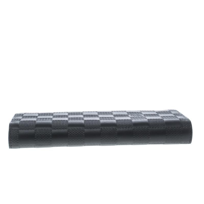 Louis Vuitton Black Damier Infini Leather Brazza Wallet 5