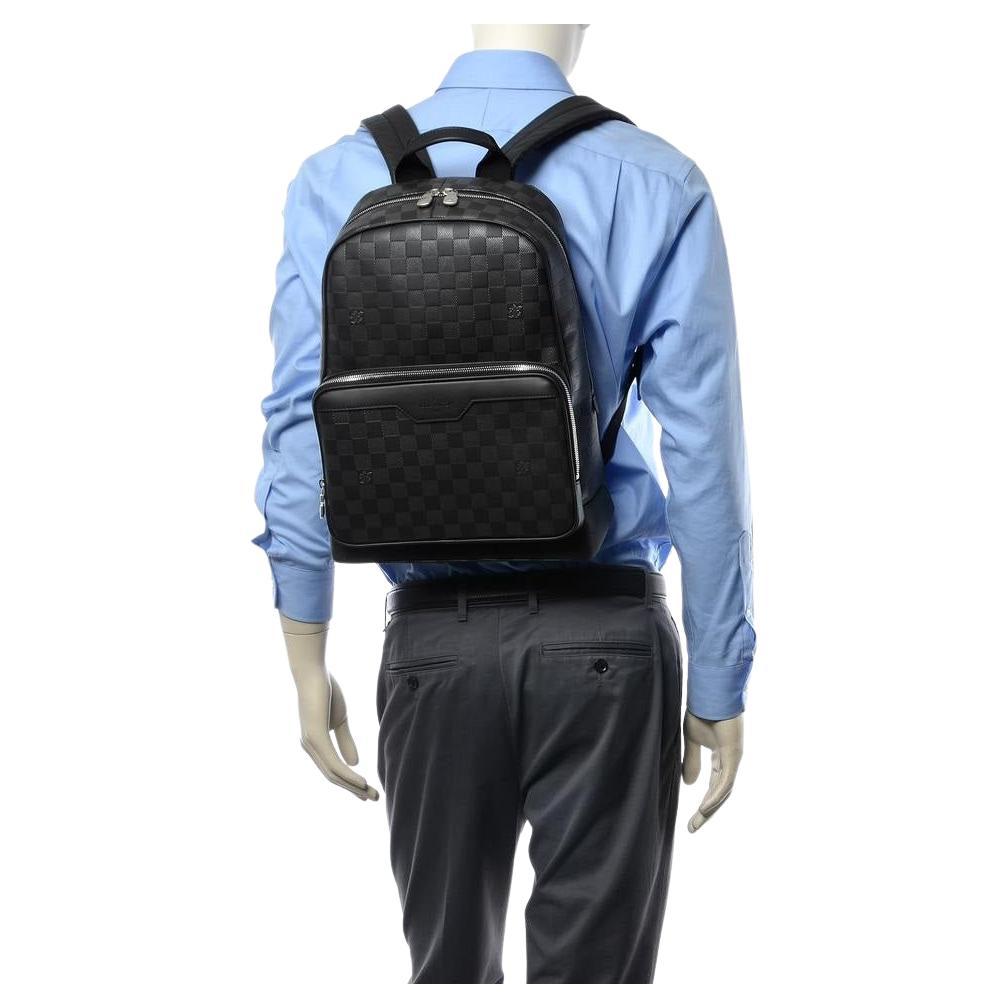 Louis Vuitton Black Damier Infini Leather Campus Backpack 858416 