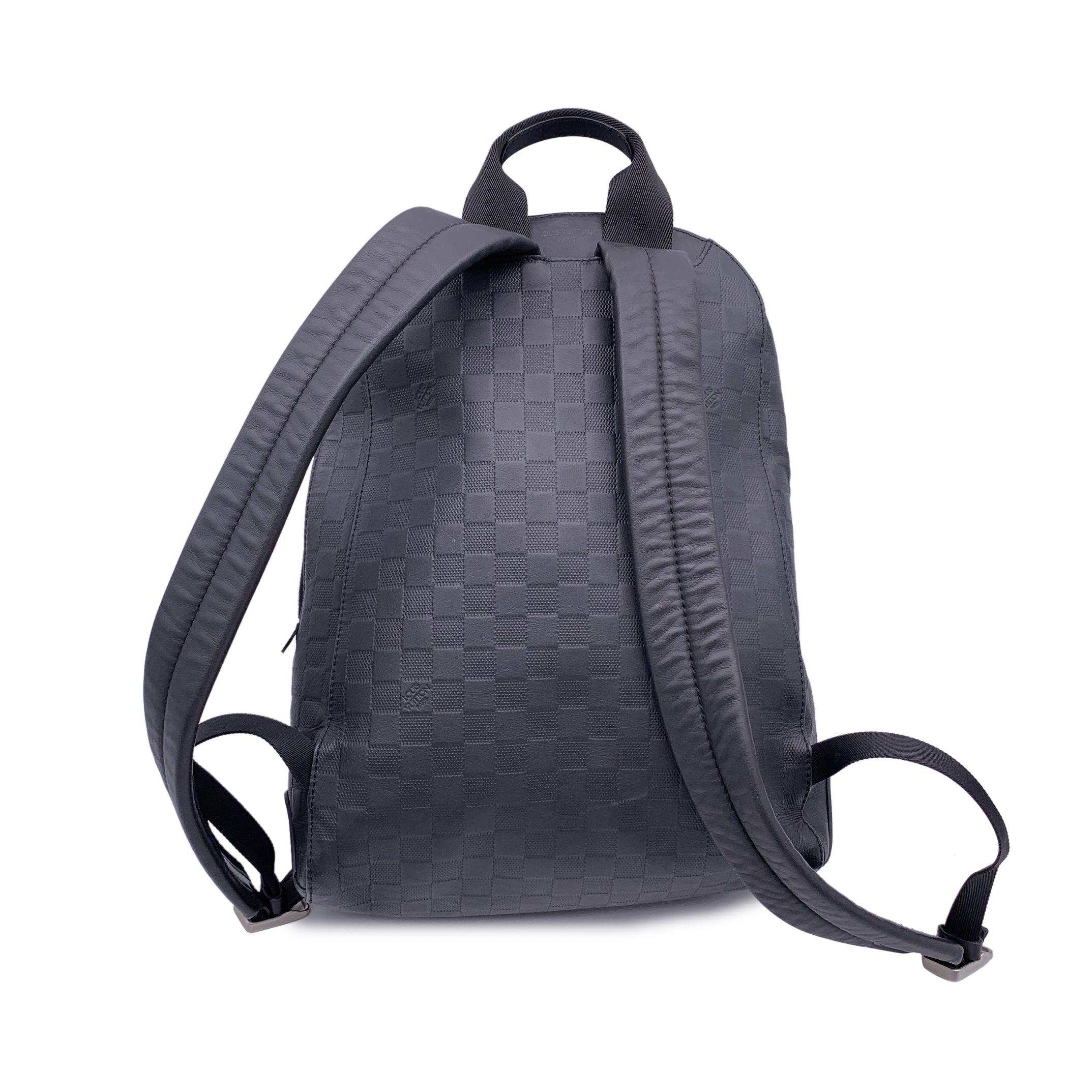 Women's or Men's Louis Vuitton Black Damier Infini Leather Campus Backpack Bag
