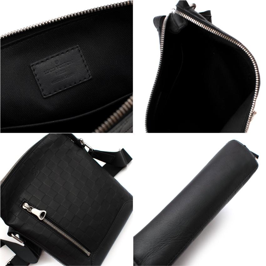 Louis Vuitton Black Damier Infini Leather Discovery Messenger BB Bag 1