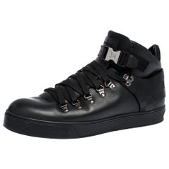 Louis Vuitton - Baskets Highland en cuir Damier Infini noir Taille 41.5