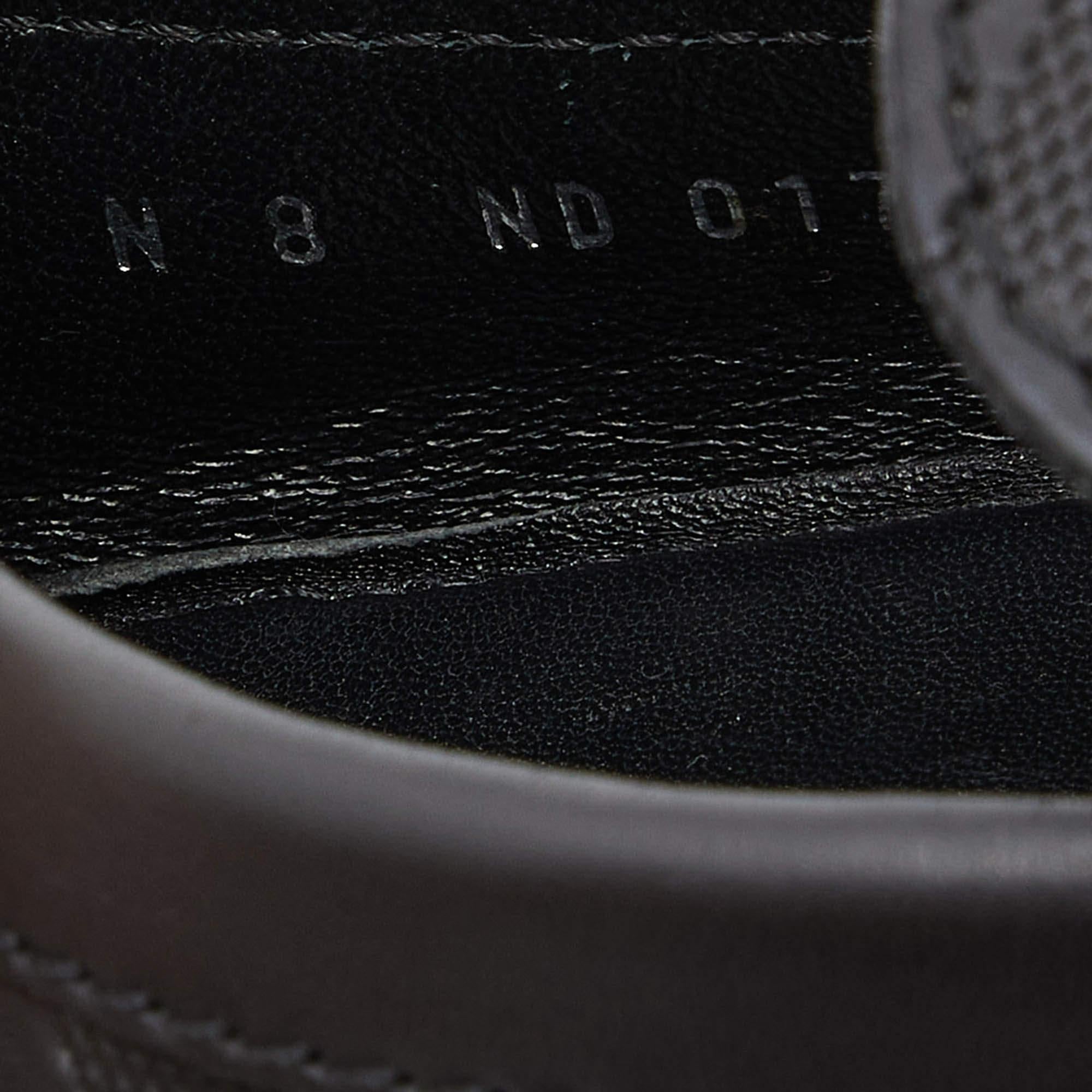 Louis Vuitton Black Damier Infini Leather Hockenheim Slip On Loafers Size 42 For Sale 3