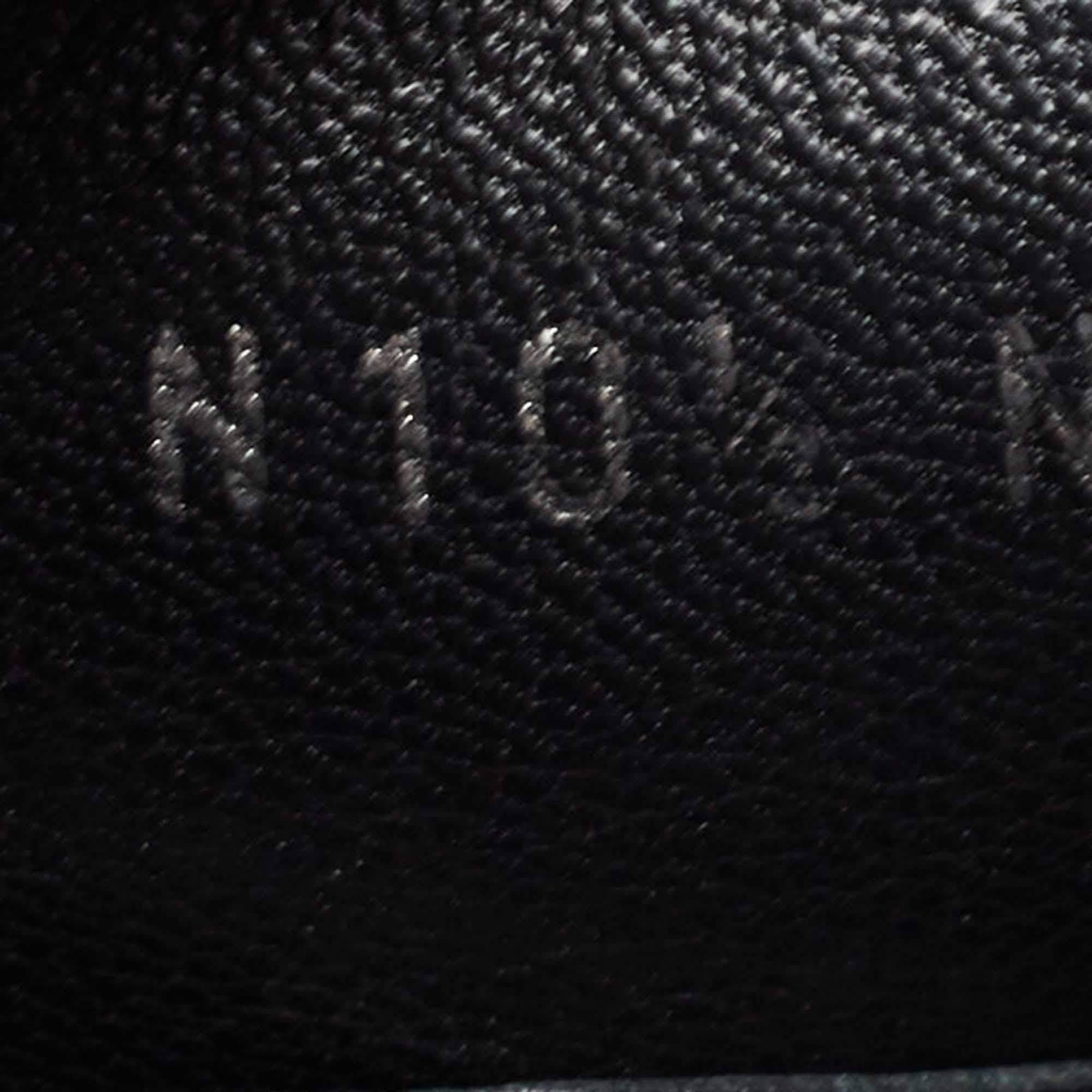 Louis Vuitton Black Damier Infini Leather Hockenheim Slip On Loafers Size 44.5 For Sale 3