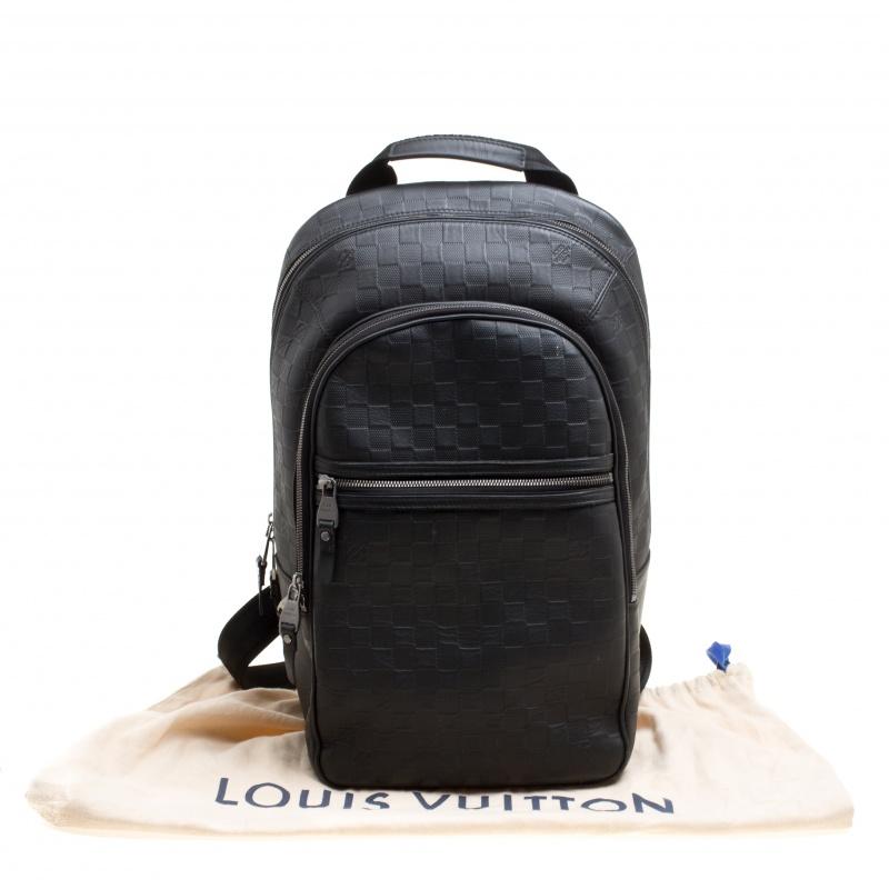 Louis Vuitton Black Damier Infini Leather Michael Backpack 4