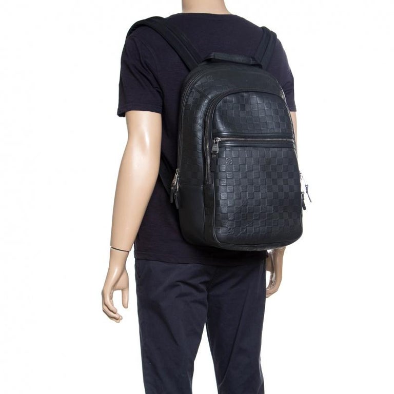 LOUIS VUITTON Michael backpack in black Damier Infini …