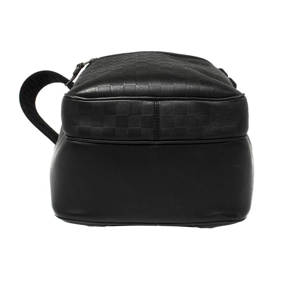 Uomo Louis Vuitton Zaino Michael in pelle nera Damier Infini