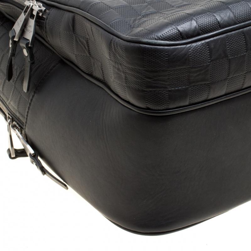 Men's Louis Vuitton Black Damier Infini Leather Michael Backpack