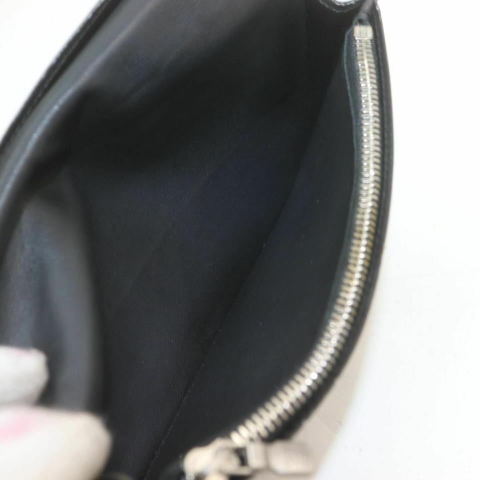 Louis Vuitton Black Damier Infini Leather Portefeuille Brazza Long Wallet For Sale 2