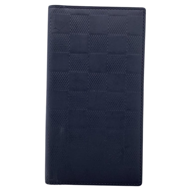 Louis Vuitton Black Damier Infini Leather Vertical Bifold Long