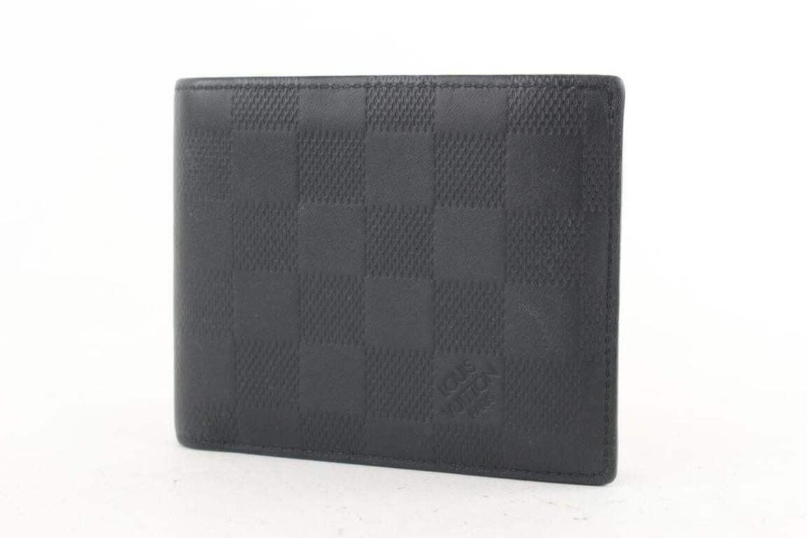 Pre-owned Louis Vuitton Slender Wallet Damier Infini Black