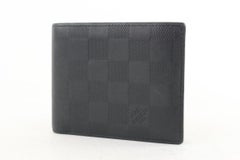 Louis Vuitton Black Damier Infini Multiple Slender Men's Wallet Marco Florin