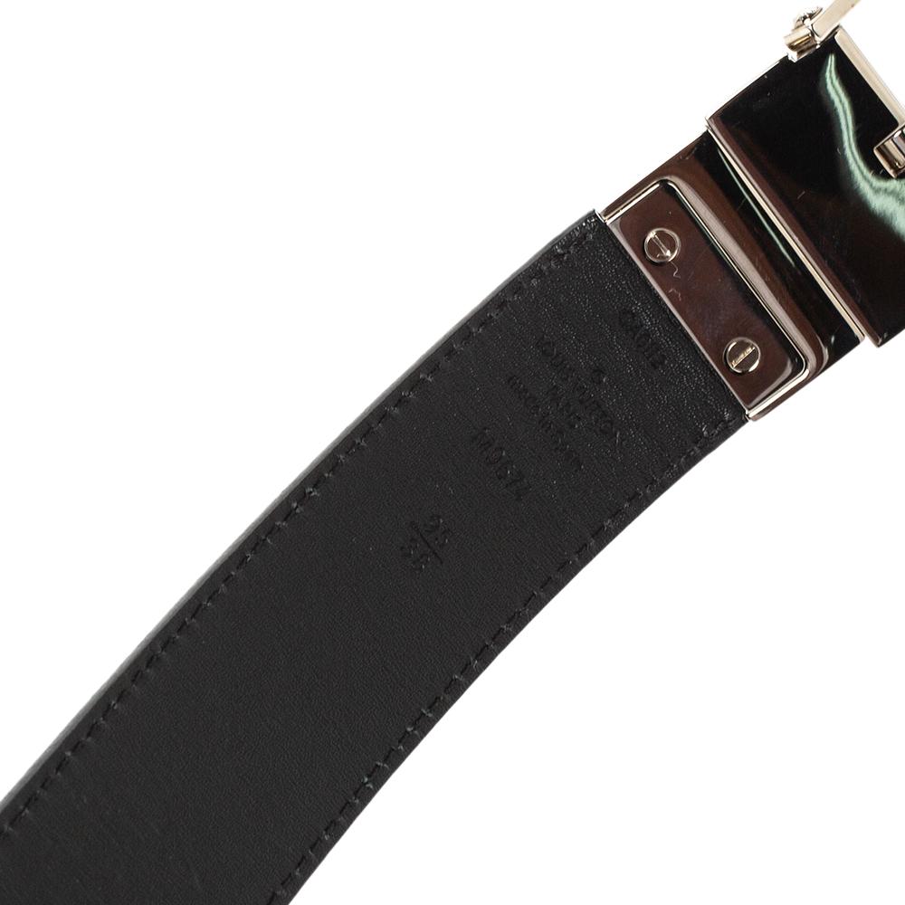 Louis Vuitton Black Damier Inifini Leather Boston Reversible Belt 95CM 1
