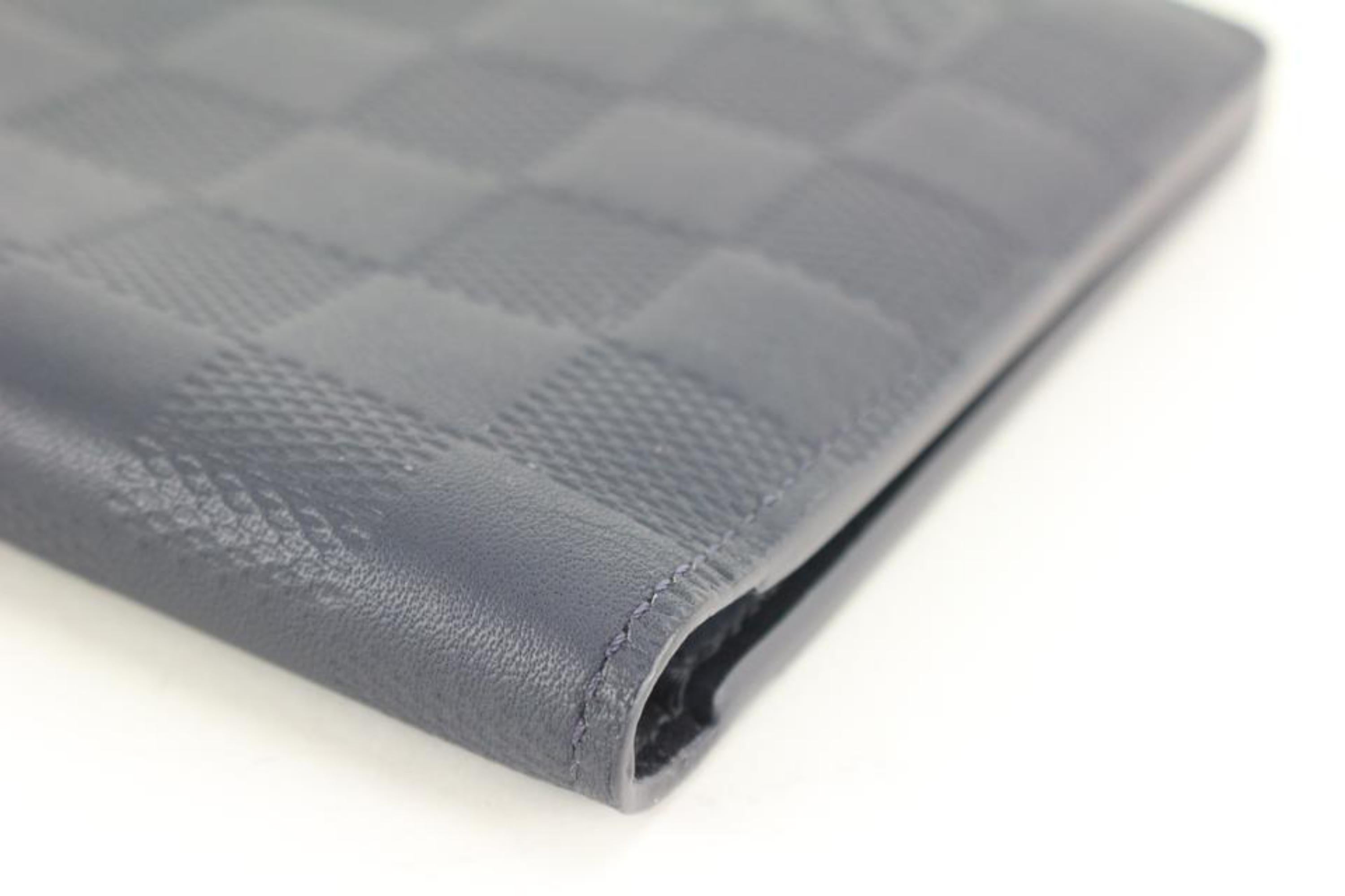 Louis Vuitton Black Damier Inifini Men's Bifold Wallet 39lk624s In New Condition In Dix hills, NY
