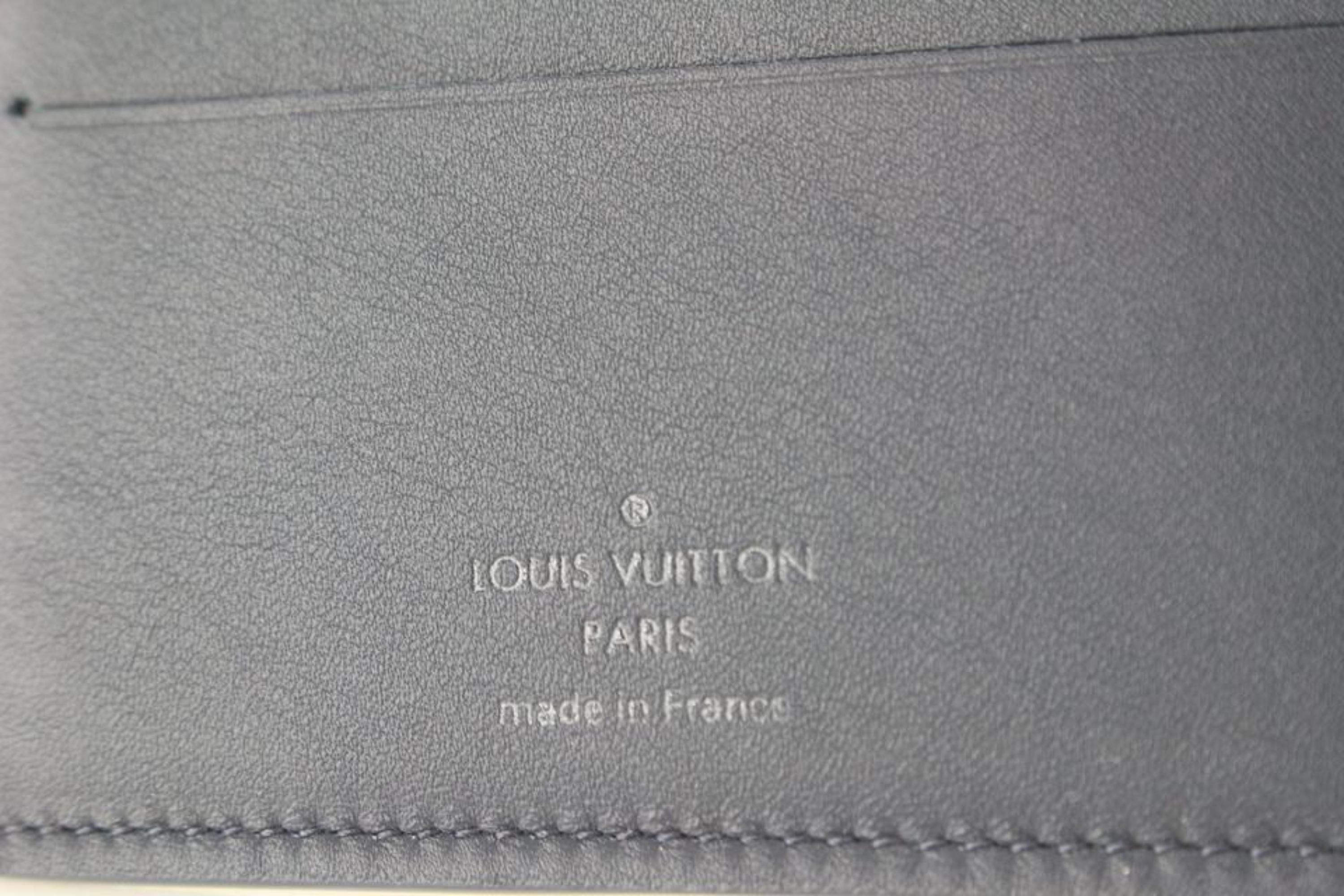 Louis Vuitton Schwarze Damier Inifini Herren Brieftasche zum Umklappen 39lk624s im Angebot 4