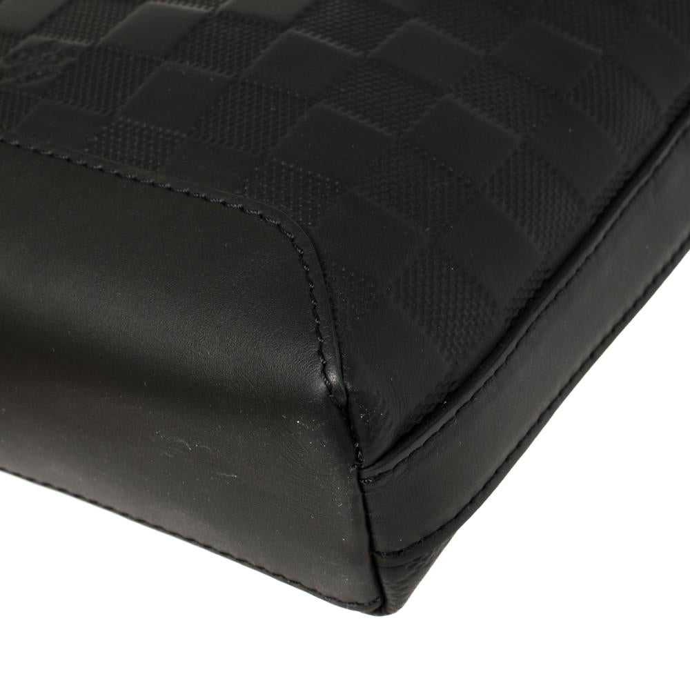 Louis Vuitton Black Damier Leather Infini Discovery BB Messenger Bag 3