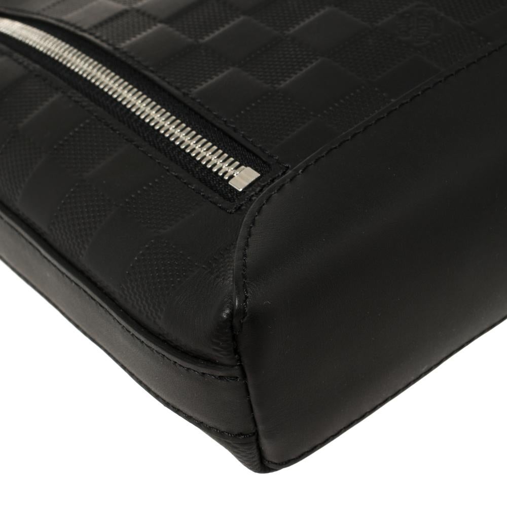 Louis Vuitton Black Damier Leather Infini Discovery BB Messenger Bag 5