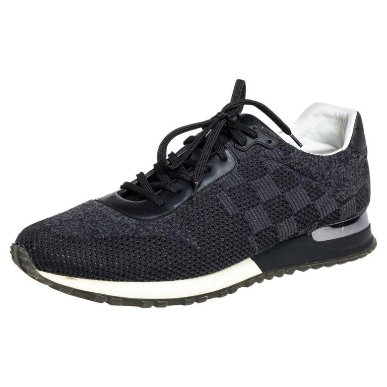 Louis Vuitton Black Suede And Mesh Runner Sneakers Size 41 at 1stDibs
