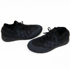 Louis Vuitton - Baskets Fastlane noires en nylon damier et nubuck, taille 6,5