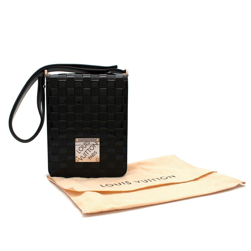 Louis Vuitton Black Damier Vernis Cabaret Club Messenger Bag In Excellent Condition In London, GB