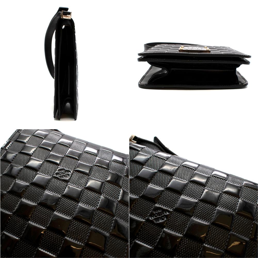 Women's or Men's Louis Vuitton Black Damier Vernis Cabaret Club Messenger Bag