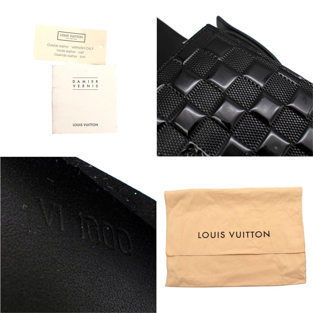 Louis Vuitton Black Damier Vernis Cabaret Club Messenger Bag 3