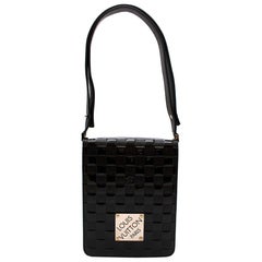 Louis Vuitton Black Damier Vernis Cabaret Club Messenger Bag
