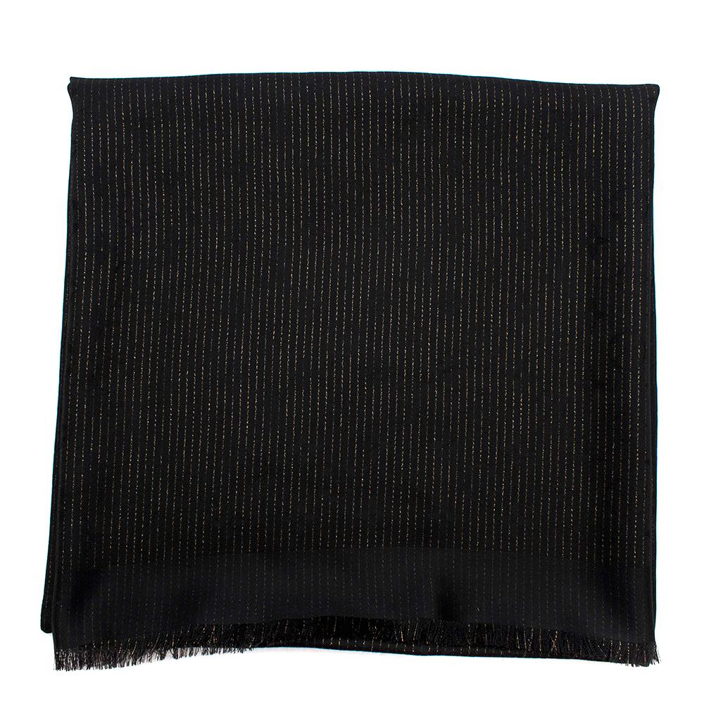 Louis Vuitton Black Dear LV Monogram Shawl  For Sale 3