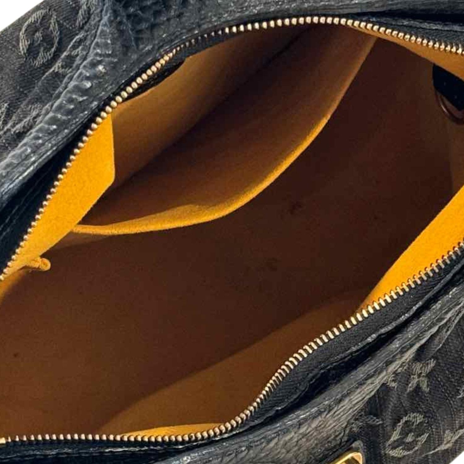 Louis Vuitton Black Denim Mahina Shoulder Bag Xs For Sale 4