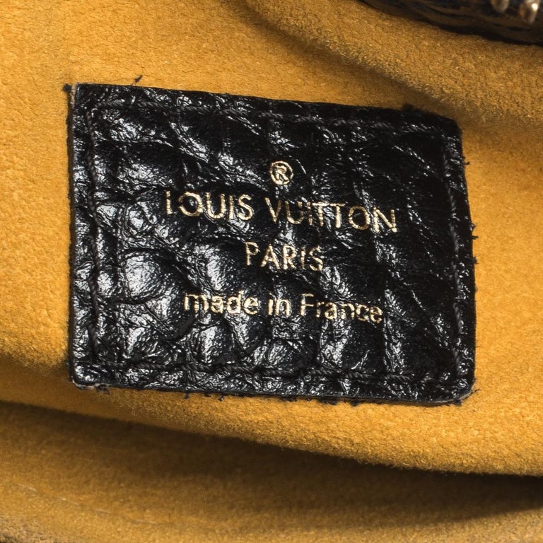 Louis Vuitton Black Monogram Denim Mahina XS QJB0G20WKB037