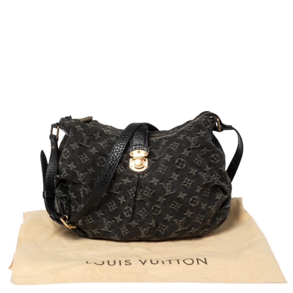 Louis Vuitton Black Denim Mahina XS Bag 6