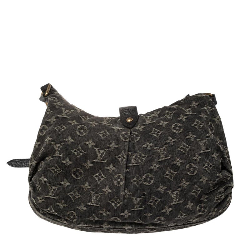 Louis Vuitton Black Denim Mahina XS Bag at 1stDibs