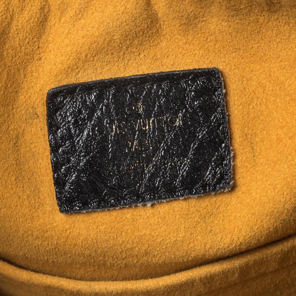 Women's Louis Vuitton Black Denim Mahina XS Bag