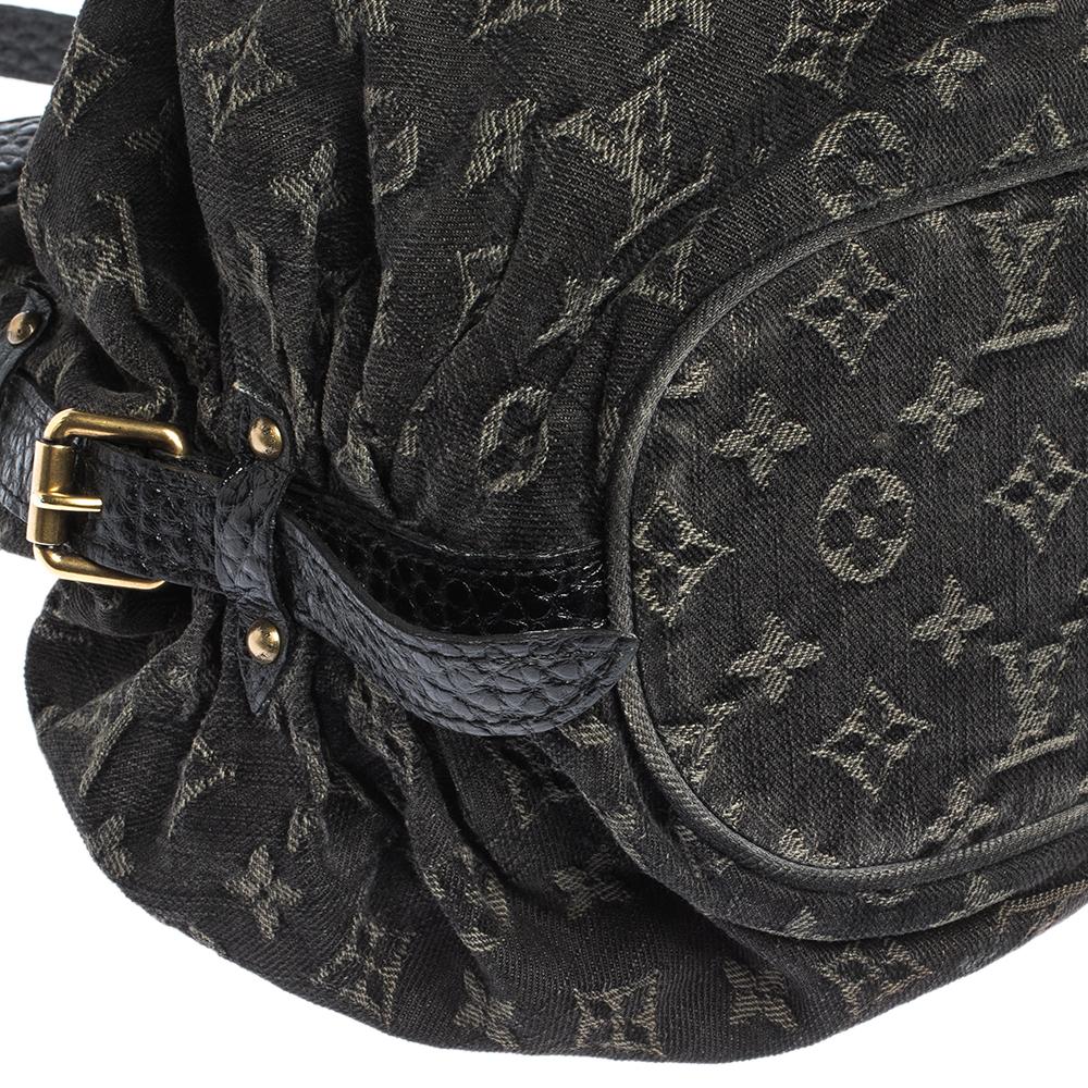Louis Vuitton Black Denim Mahina XS Bag 1