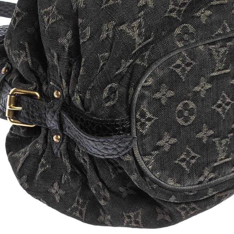 Louis Vuitton Black Monogram Mahina Denim XS ref.340452 - Joli Closet