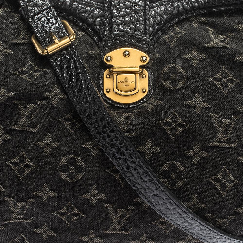 Louis Vuitton Black Denim Mahina XS Bag 2