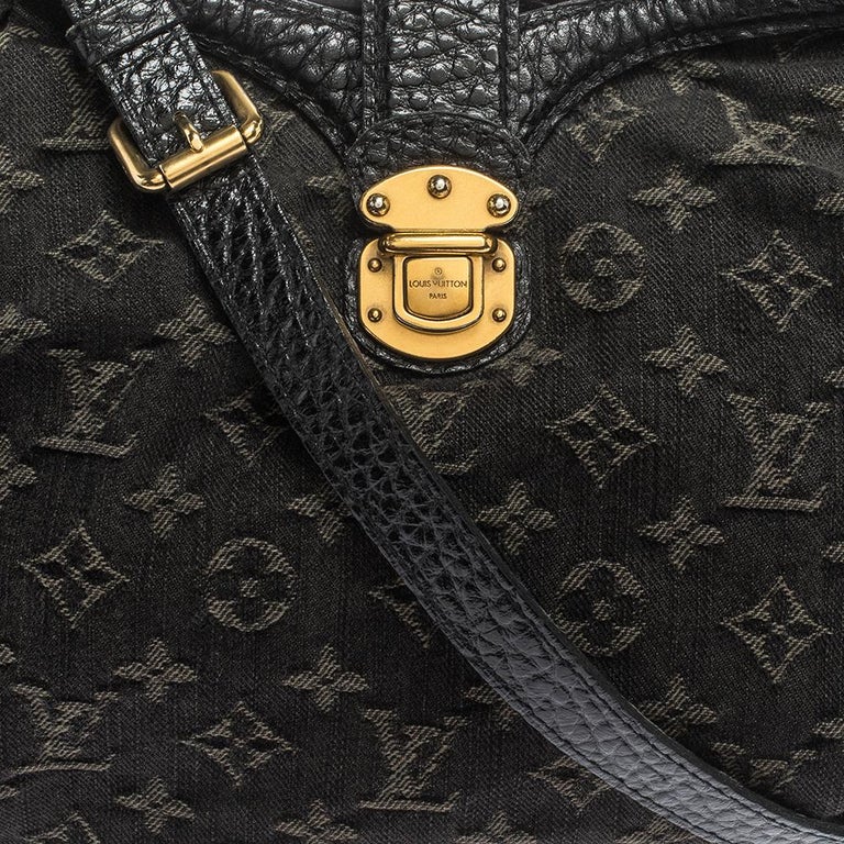 Louis Vuitton, Bags, Louis Vuitton Denim Noir Mahina Hobo