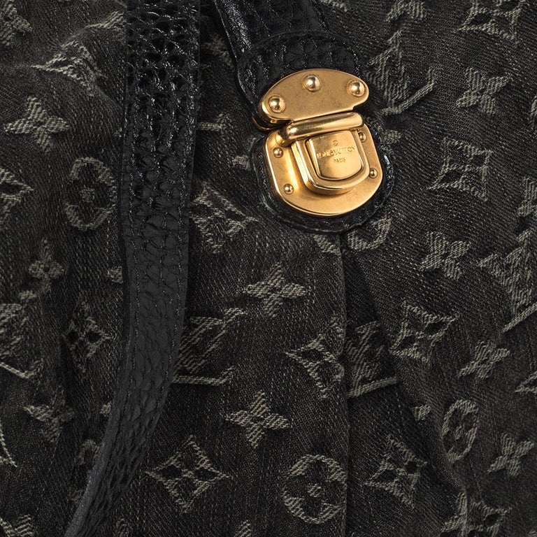 Louis Vuitton Black Monogram Denim Mahina XS Cloth ref.889837 - Joli Closet
