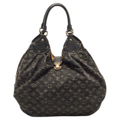 Used Louis Vuitton Black Denim Monogram Surya XL Bag
