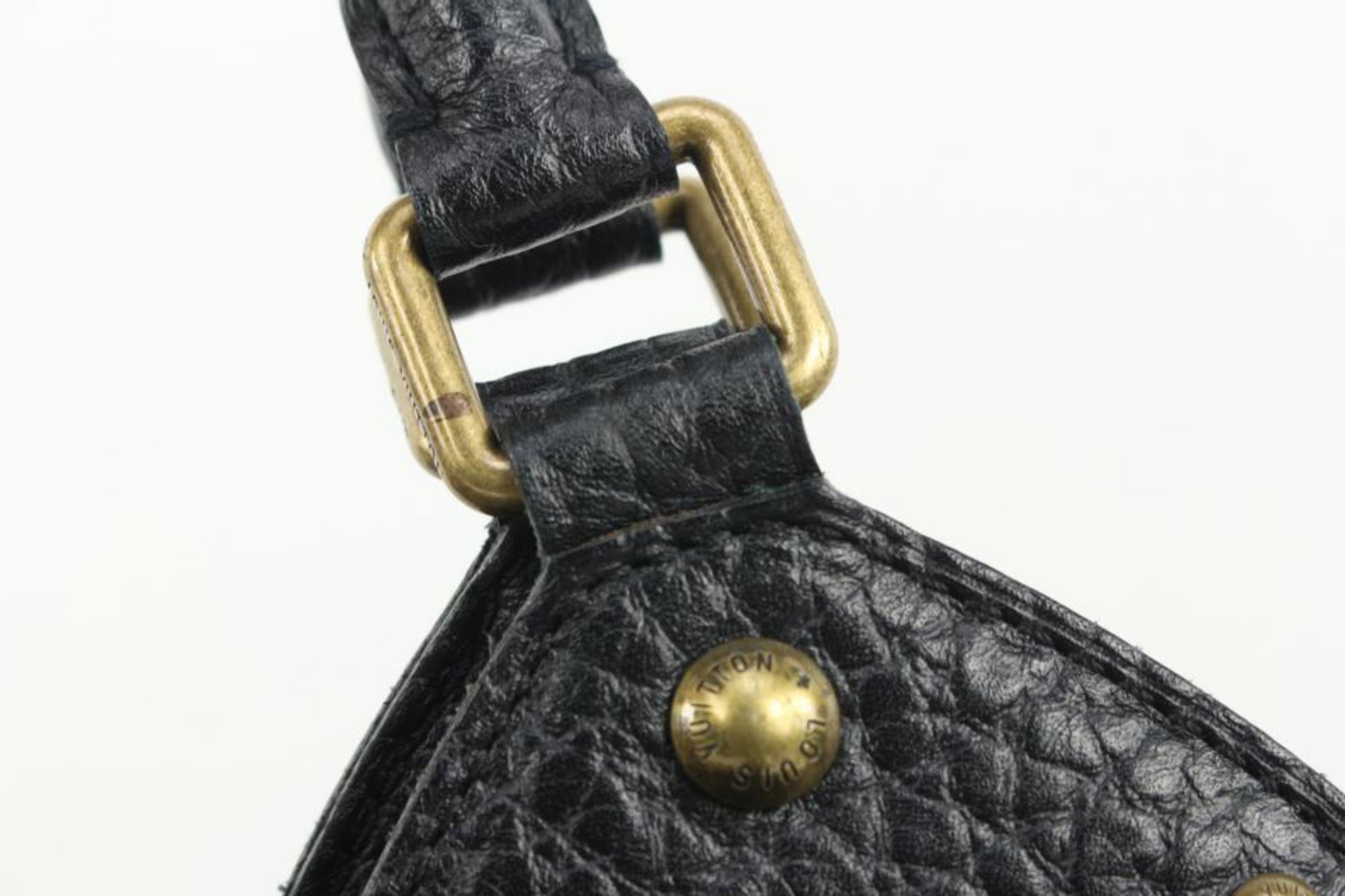 Louis Vuitton Black Denim Monogram XL Hobo Bag Artsy 114lv5 3