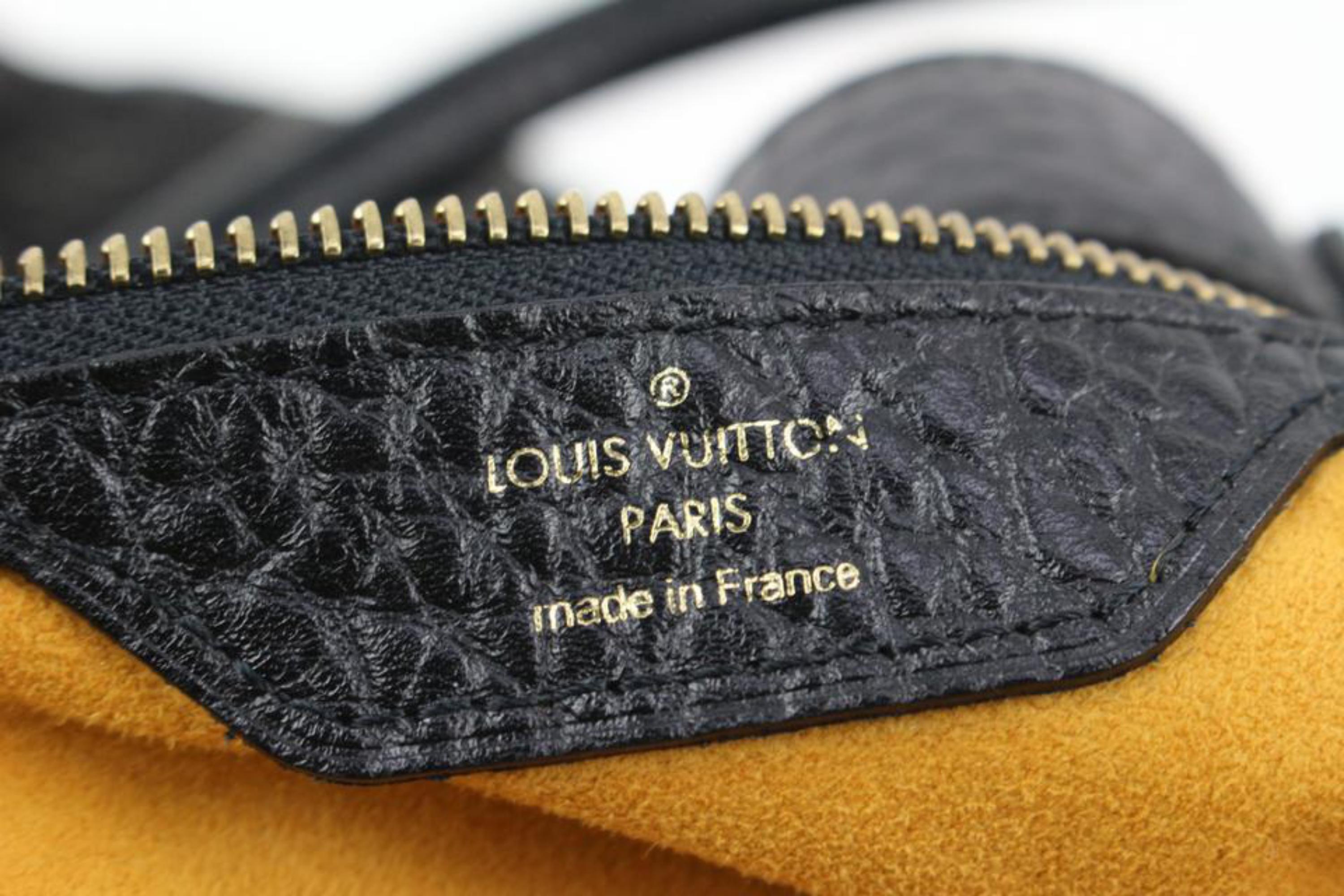 Louis Vuitton Black Denim Monogram XL Hobo Bag Artsy 114lv5
Date Code/Serial Number: FL3057
Made In: France
Measurements: Length:  23