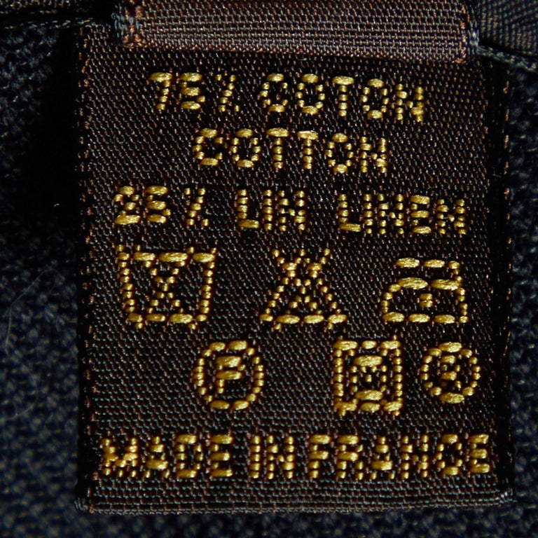 Pre-owned Louis Vuitton Black Denim Ruffled Crop Jacket M