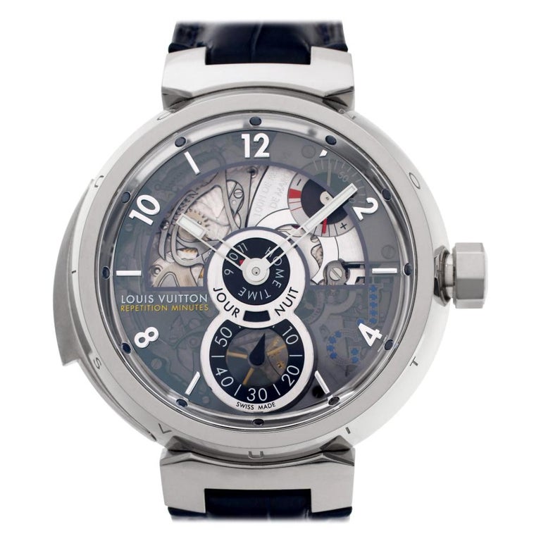 louis vuitton warranty usa Louis Vuitton, Black Dial, Certified and Warranty For Sale at 1stdibs