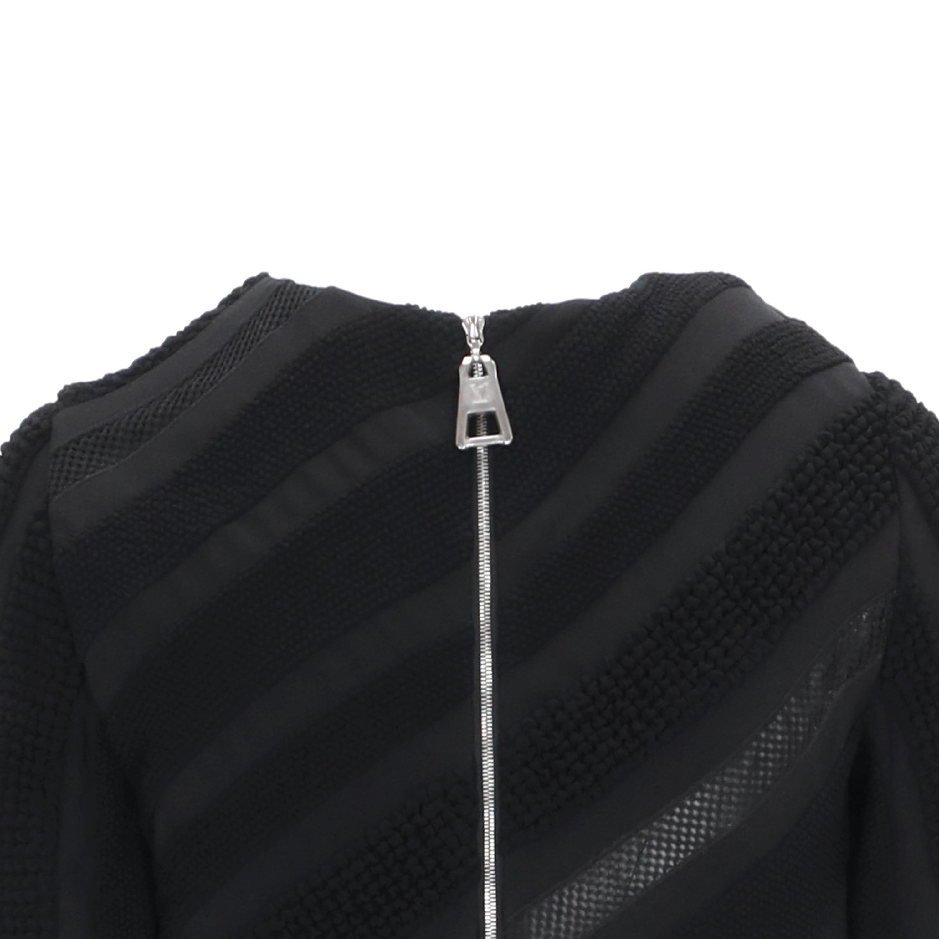Louis Vuitton Black Dress with Textured Details - '10s For Sale 1