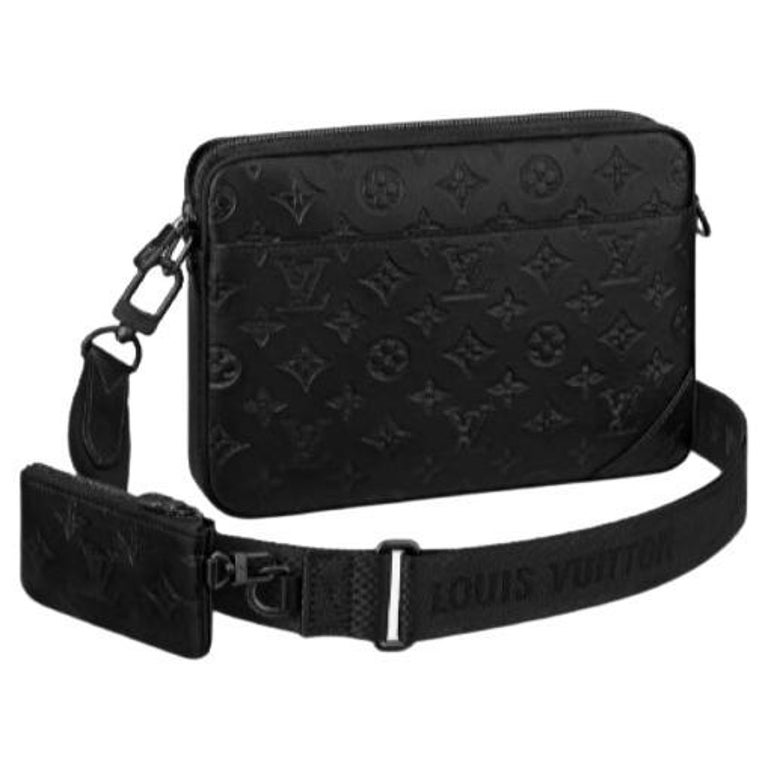 Louis Vuitton Black Duo Messenger Bag For Sale at 1stDibs