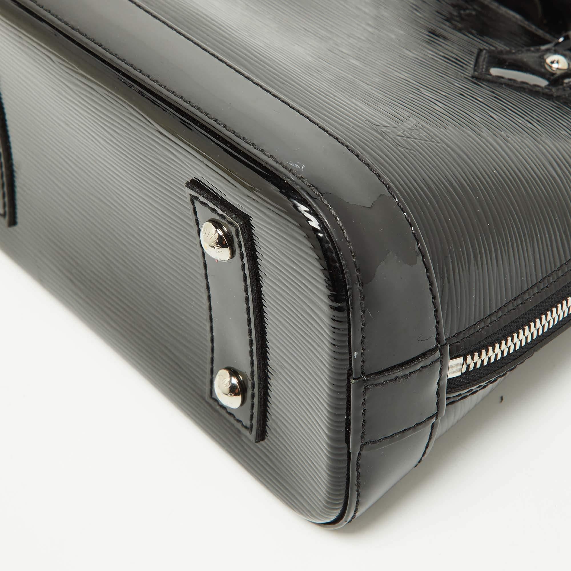 Louis Vuitton Black Electric Epi Leather Alma BB Bag For Sale 1