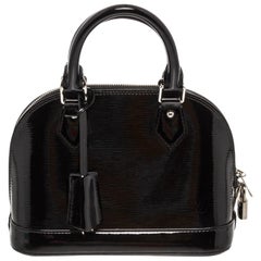 Louis Vuitton Black Electric Epi Leather Alma BB Bag