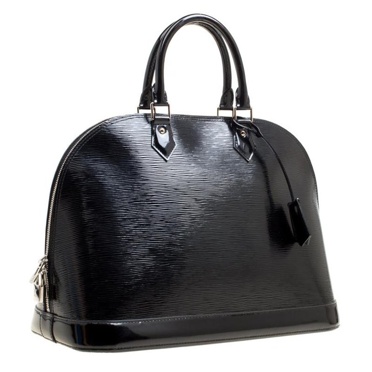 Louis Vuitton Black Electric Epi Leather Alma GM Bag For Sale at 1stdibs