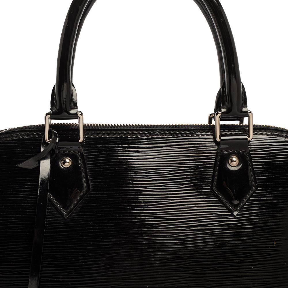 Louis Vuitton Black Electric Epi Leather Alma GM Bag 7