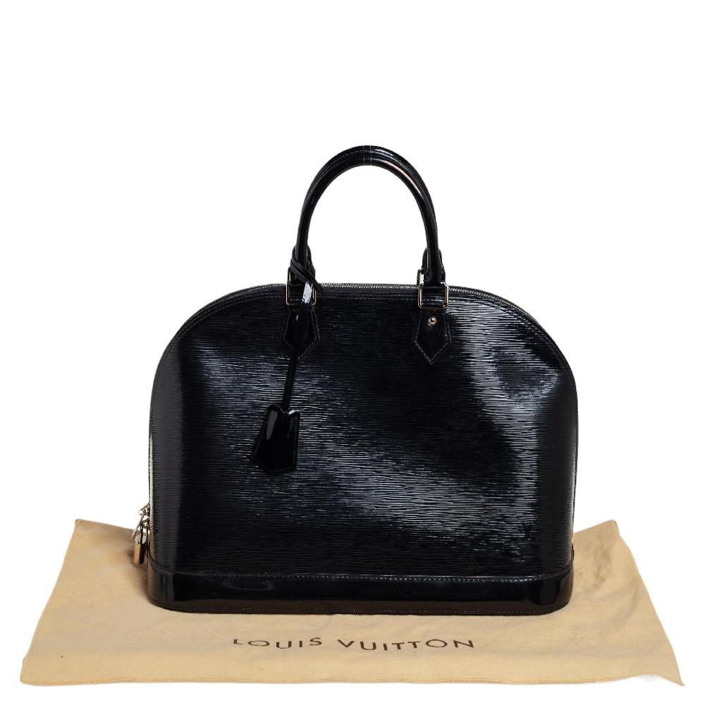 Louis Vuitton Black Electric Epi Leather Alma GM Bag 7