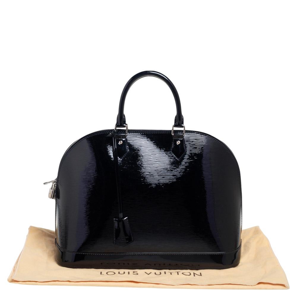 Louis Vuitton Black Electric Epi Leather Alma GM Bag 2